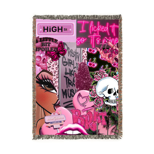Bold Babe Throw Blanket