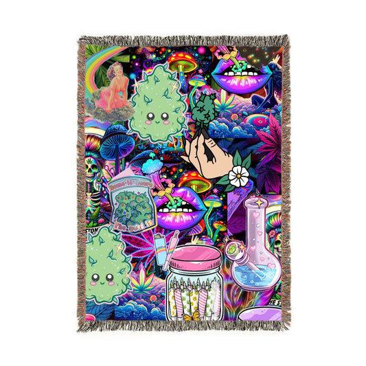 Cosmic Drip Woven Throw