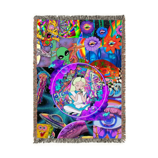Psychedelia Pop Woven Throw